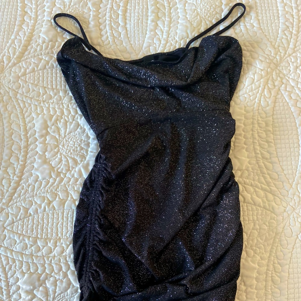 Mini Sparkly Black Dress
